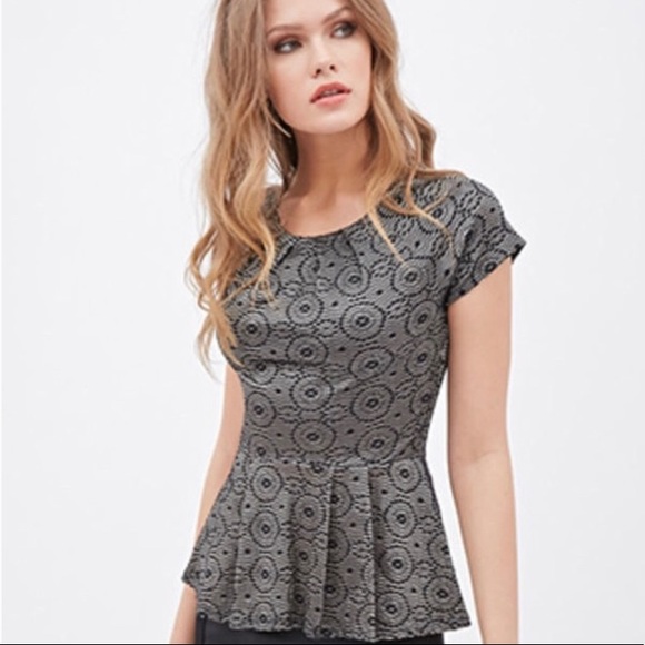 Forever 21 Tops - F21 Contemporary Peplum Top